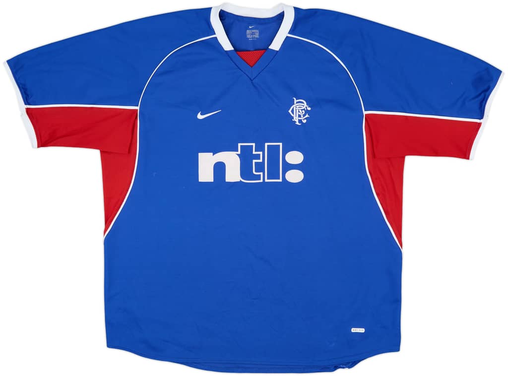2001-02 Rangers Home Shirt - 9/10 - (XXL)