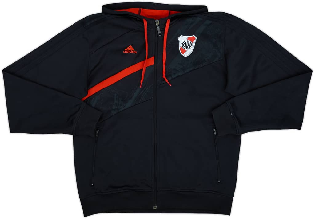 2008-09 River Plate adidas Hooded Sweat Top - 8/10 - (M)
