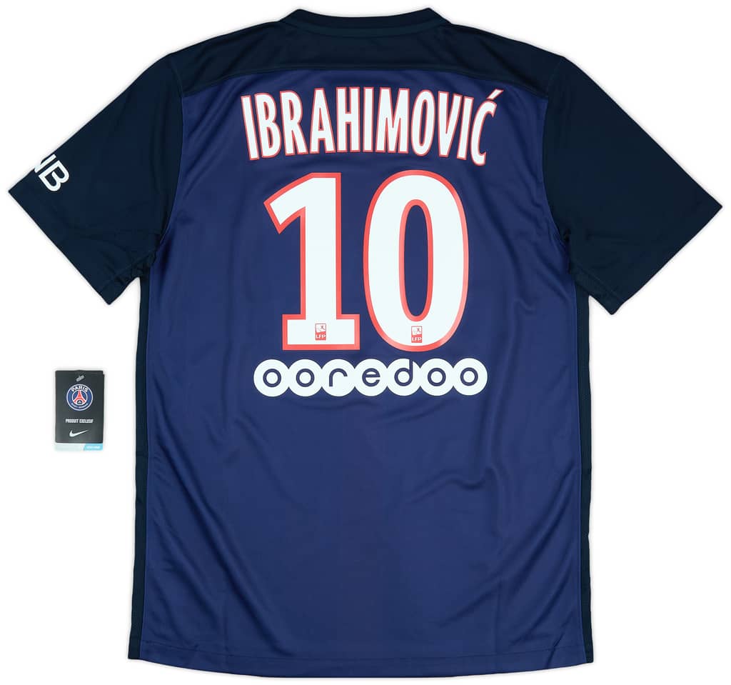 2015-16 Paris Saint-Germain Home Shirt Ibrahimovic #10