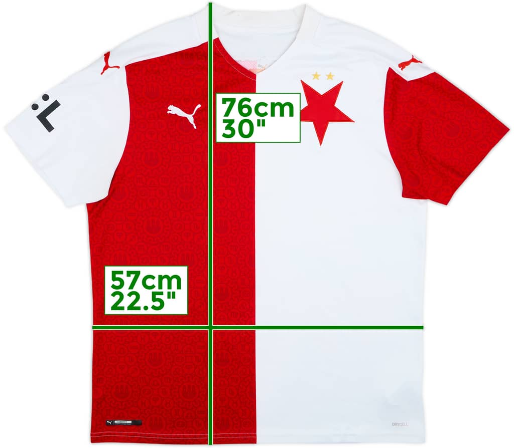2020-21 Slavia Prague Home Shirt - 6/10 - (XL)