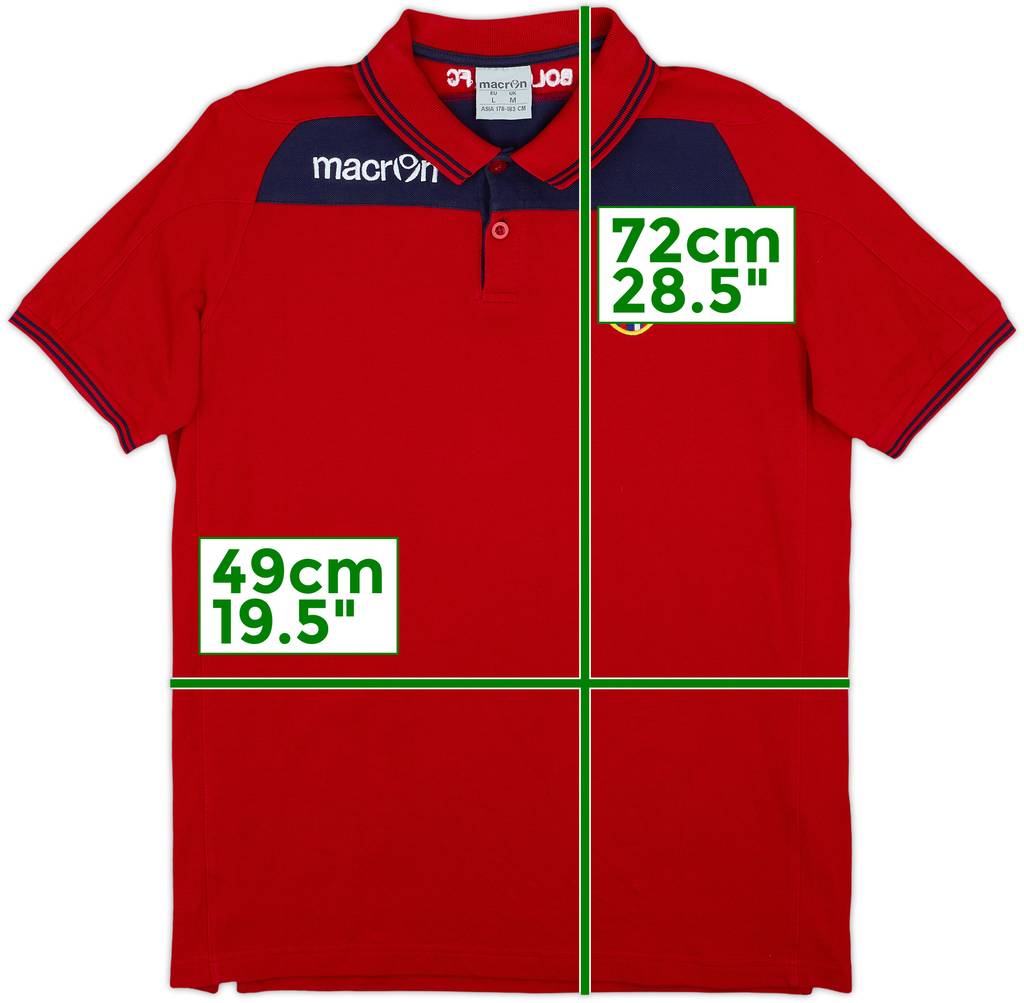 2016-17 Bologna Macron Polo Shirt - 9/10 - (M)