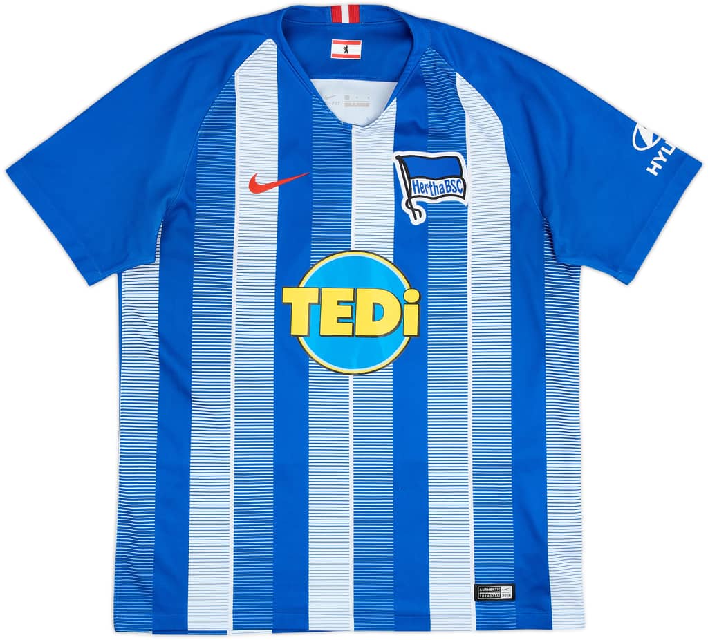 2018-19 Hertha Berlin Home Shirt - 9/10 - (L)