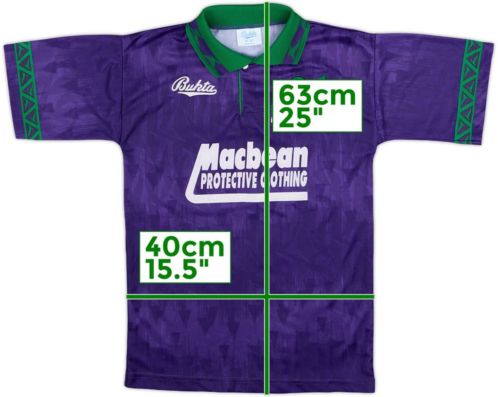 1992-94 Hibernian Away Shirt - 9/10 - (L.Boys)
