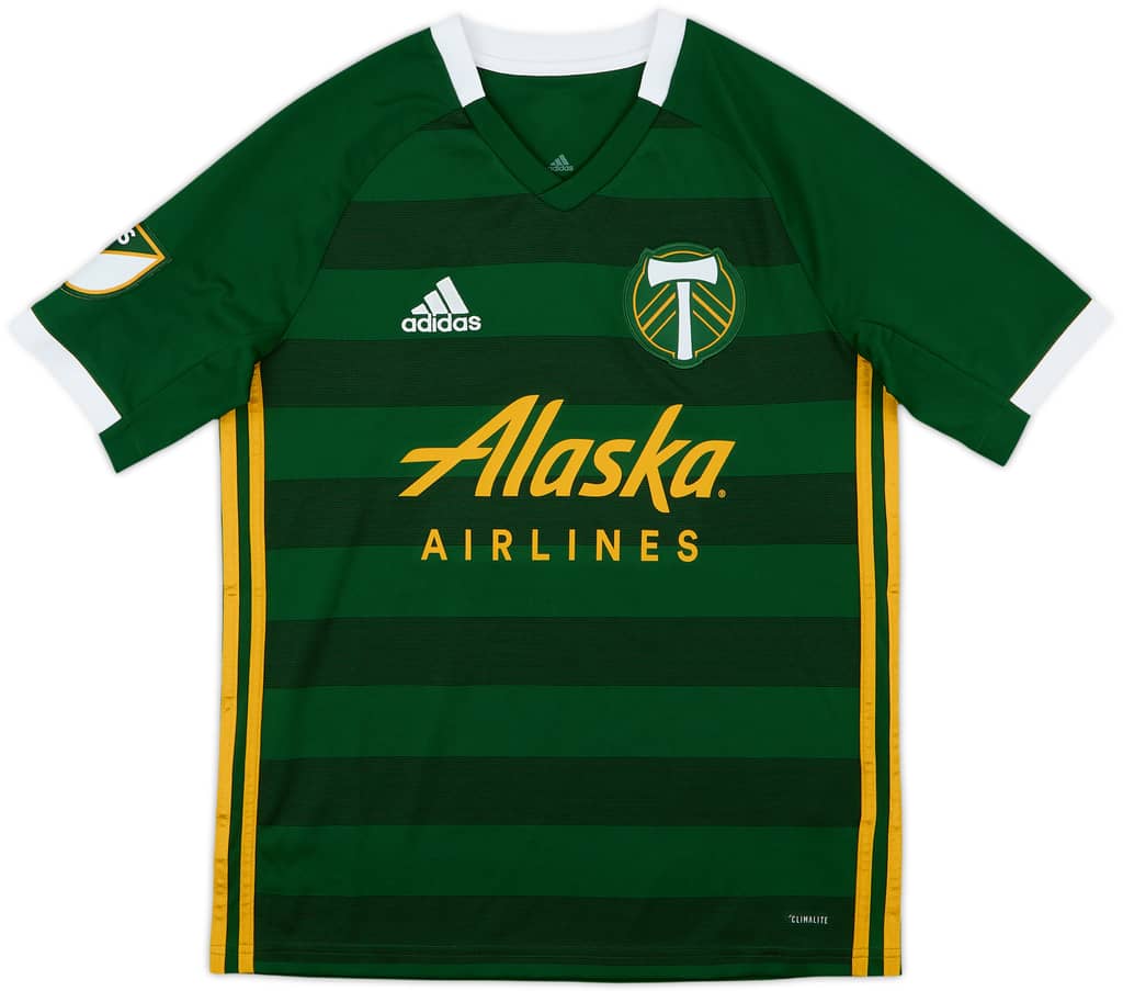 2019-20 Portland Timbers Home Shirt - 10/10 - (13-14 Years)