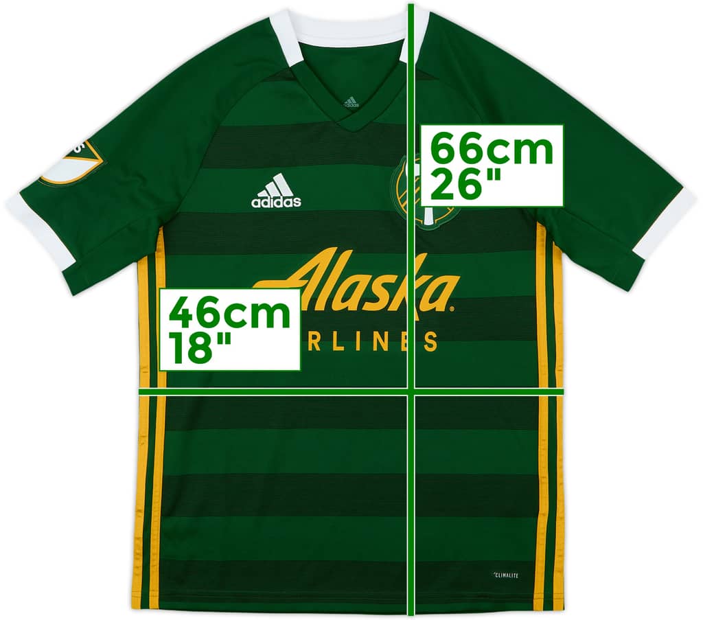 2019-20 Portland Timbers Home Shirt - 10/10 - (13-14 Years)