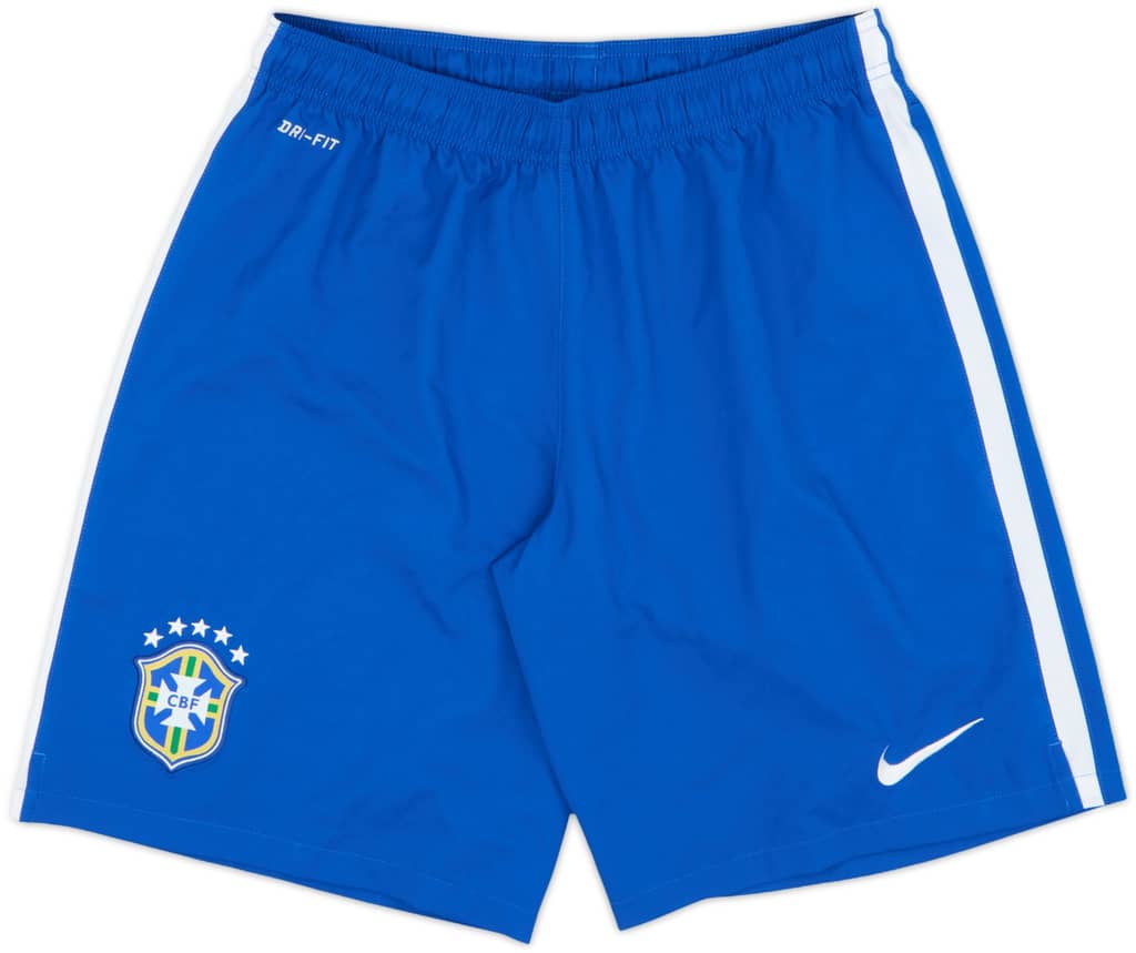 2014-15 Brazil Home Shorts - 8/10 - (L)