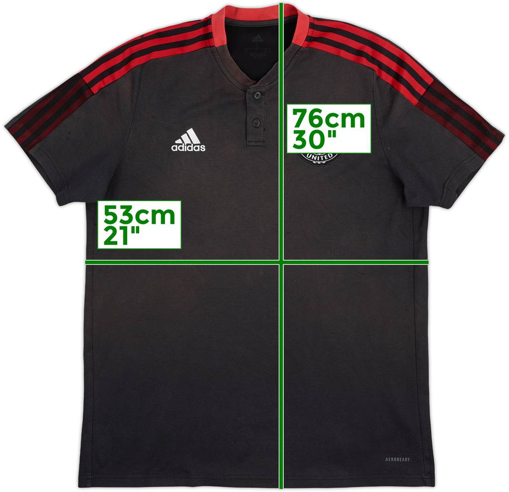2021-22 Manchester United adidas Polo Shirt - 5/10 - (L)