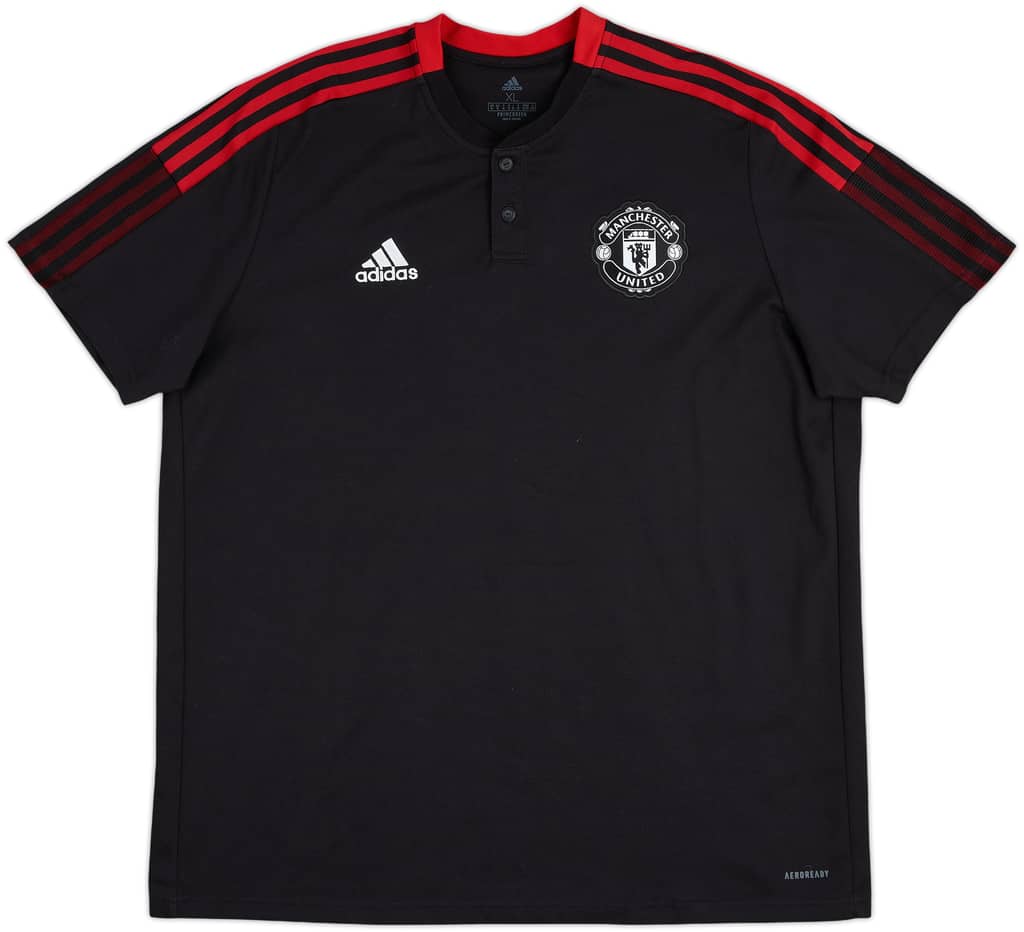 2021-22 Manchester United adidas Polo Shirt - 8/10 - (XL)