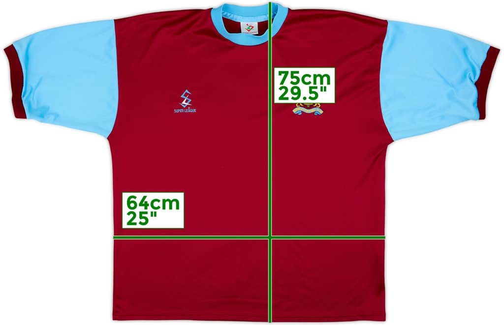 2000-01 Burnley Home Shirt - 8/10 - (XL)