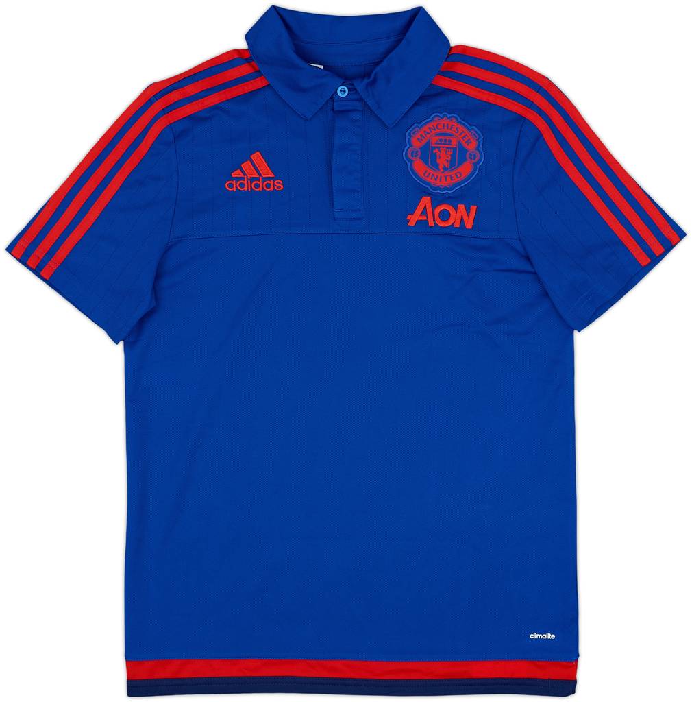 2015-16 Manchester United adidas Polo Shirt - 9/10 - (13-14 Years)