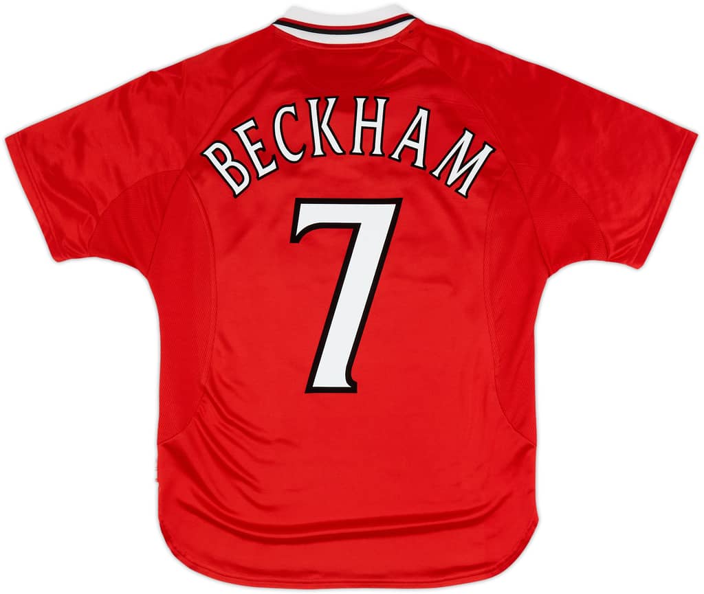 1999-00 Manchester United 'CL Winners' Shirt Beckham #7 - 8/10 - (M)