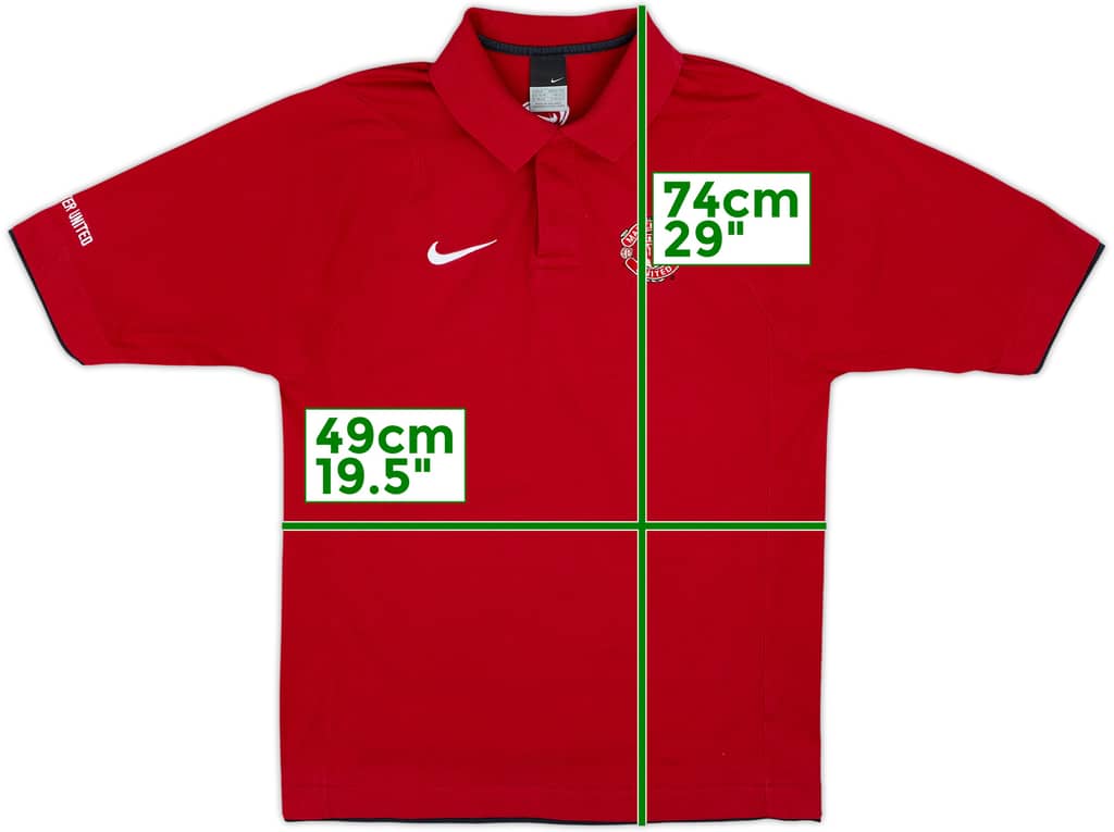 2004-05 Manchester United Nike Polo Shirt - 6/10 - (M)