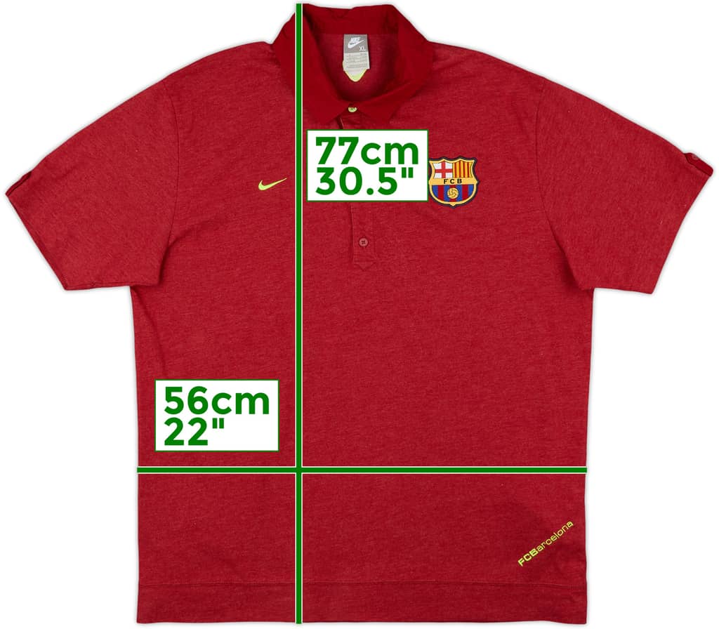2007-08 Barcelona Nike Polo Shirt - 9/10 - (XL)