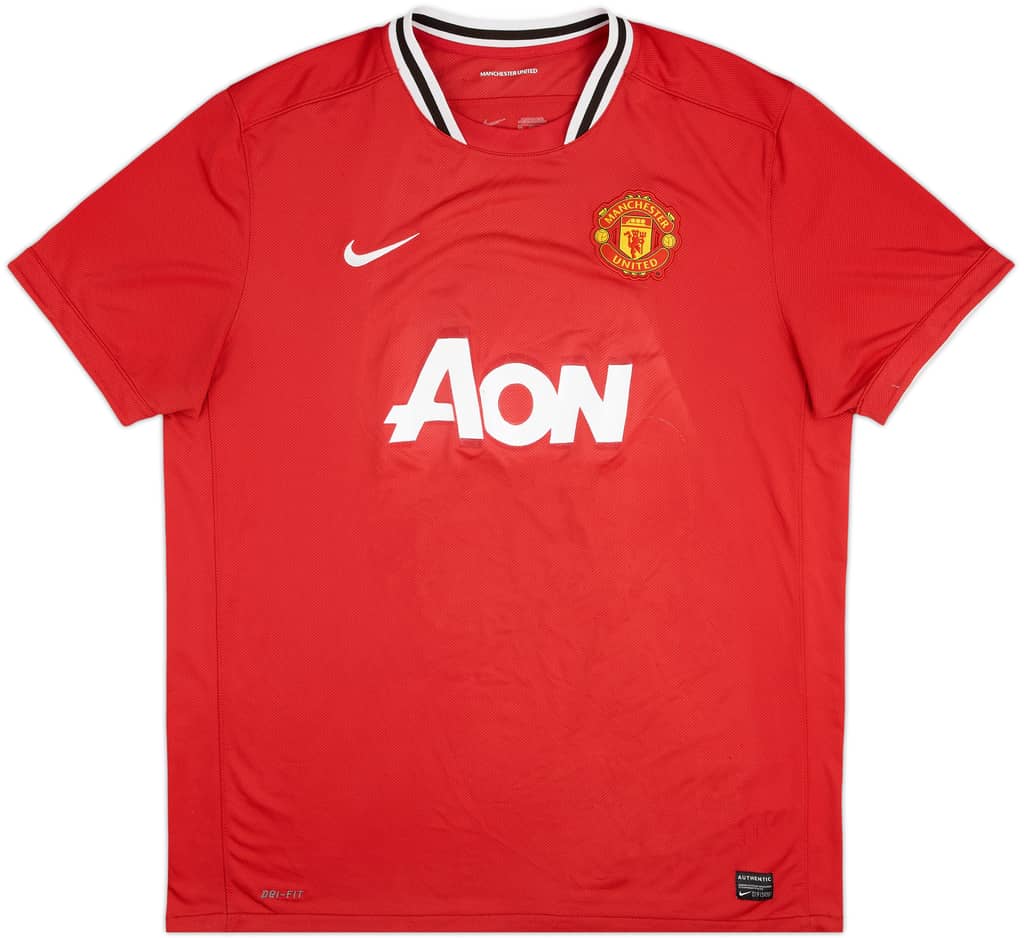 2011-12 Manchester United Home Shirt - 5/10 - (XL)