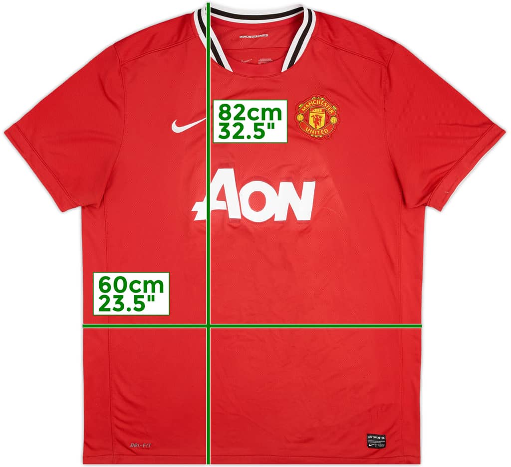 2011-12 Manchester United Home Shirt - 5/10 - (XL)