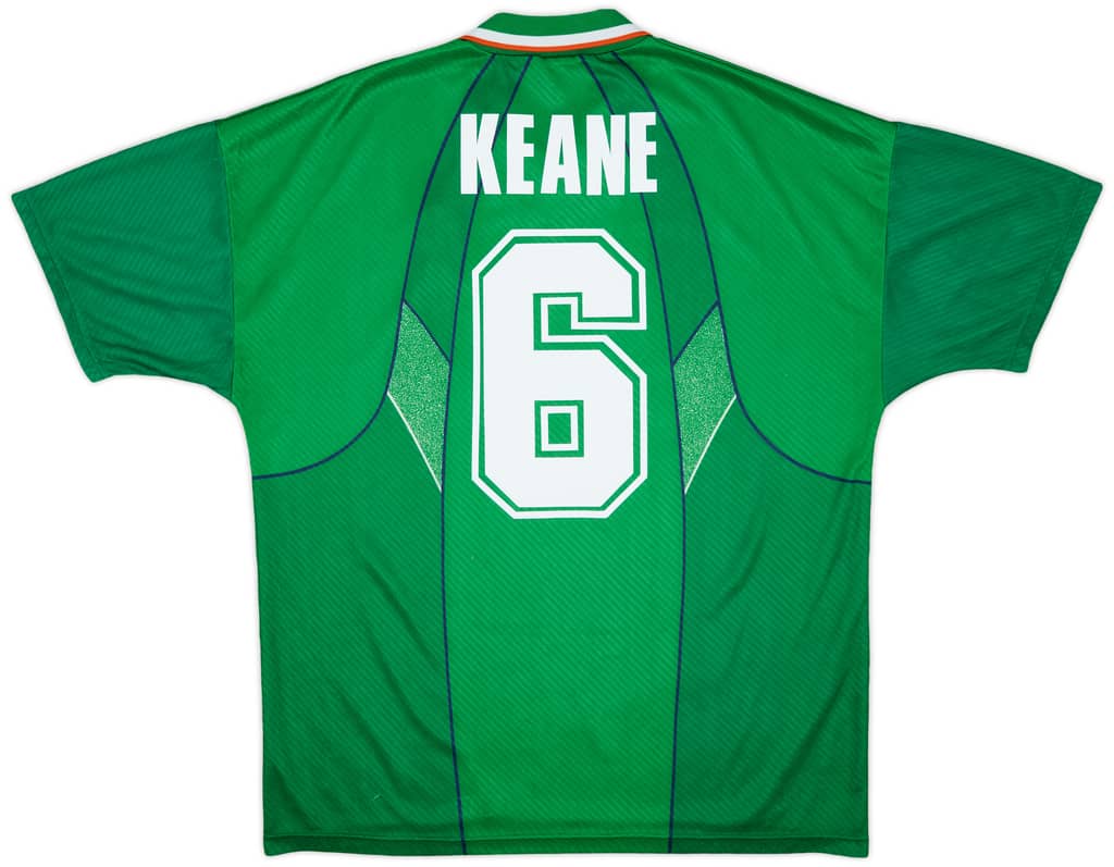 1994-95 Ireland Home Shirt Keane #6 - 8/10 - (XL)