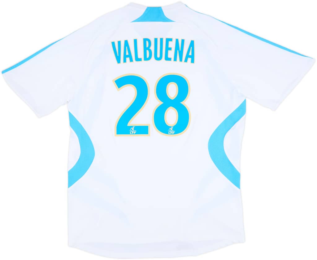 2007-08 Olympique Marseille Home Shirt Valbuena #28 - 7/10 - (L)