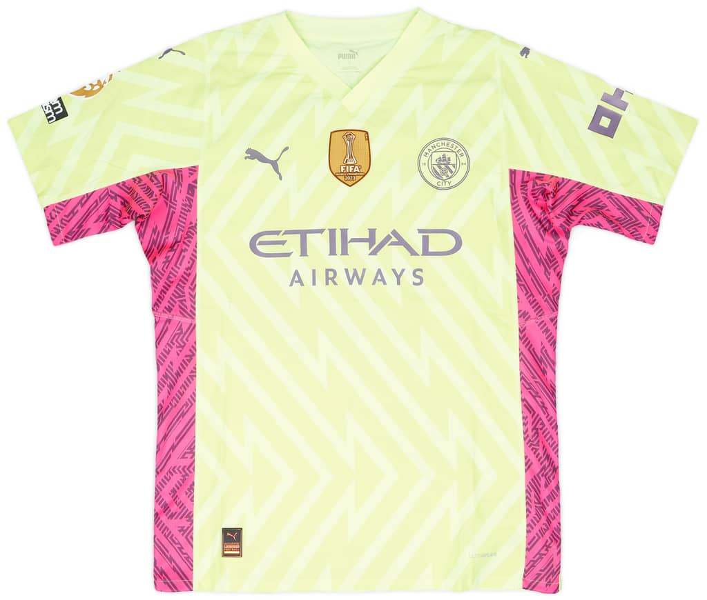 2023-24 Manchester City Match Issue GK Shirt Ortega Moreno #18