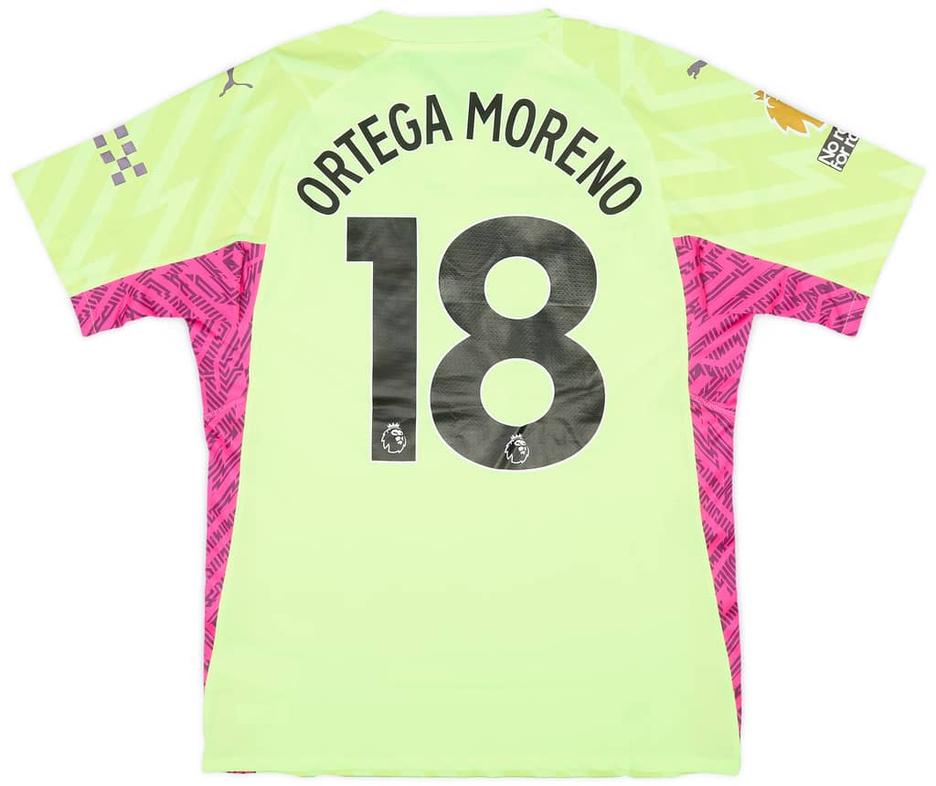 2023-24 Manchester City Match Issue GK Shirt Ortega Moreno #18