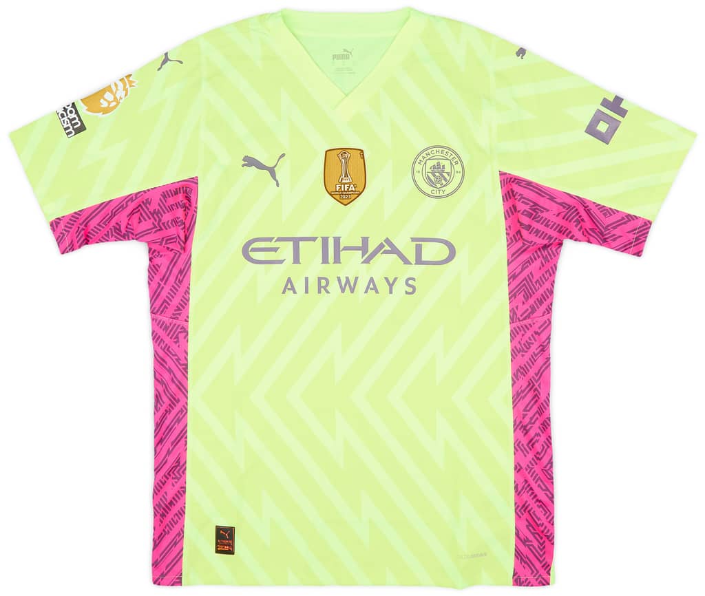 2023-24 Manchester City Match Issue GK Shirt Ortega Moreno #18