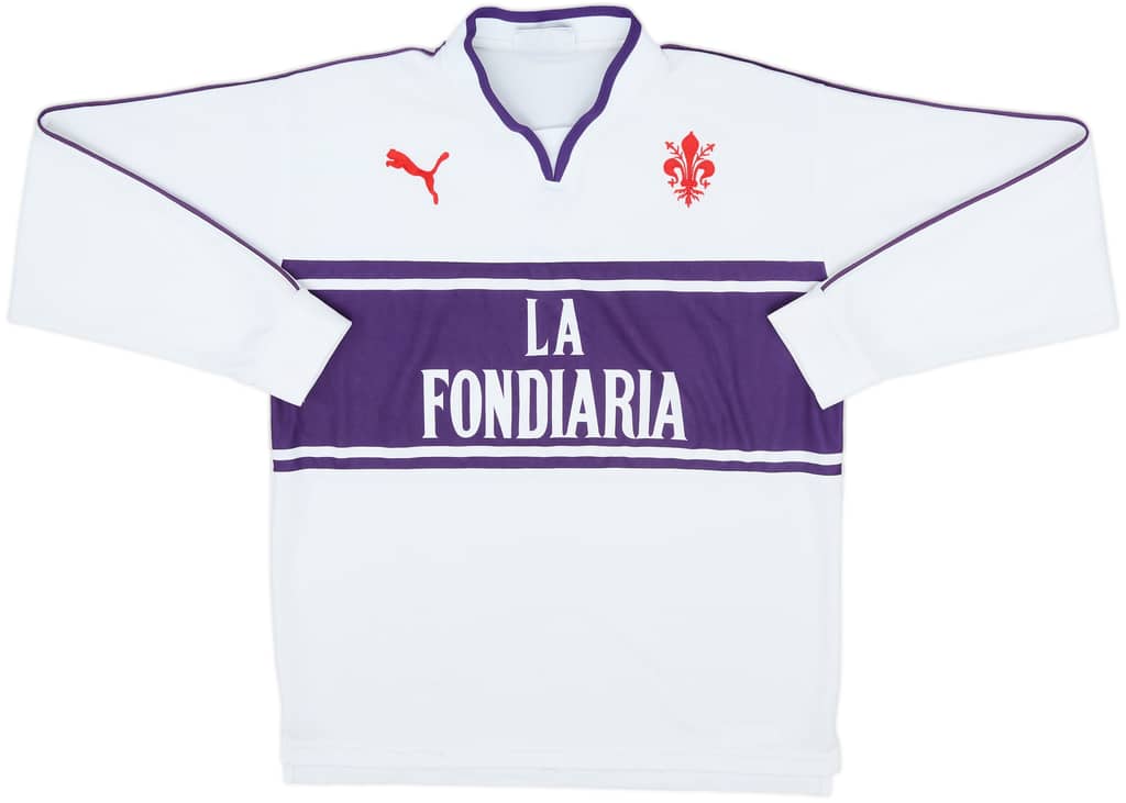 2002-03 Fiorentina Home L/S Shirt - 9/10 - (XL.Boys)
