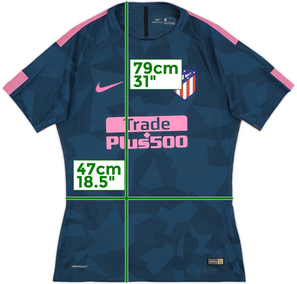 2017-18 Atletico Madrid Player Issue Third Shirt - 9/10 - (L)