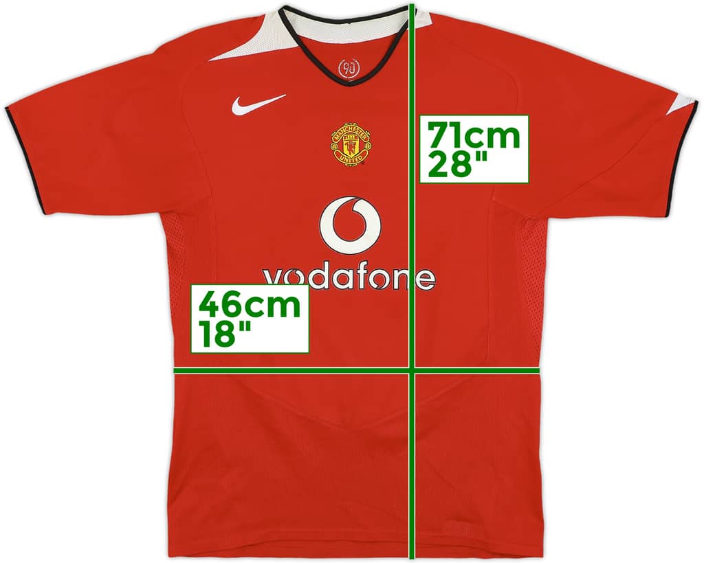 2004-06 Manchester United Home Shirt - 6/10 - (XL.Boys)