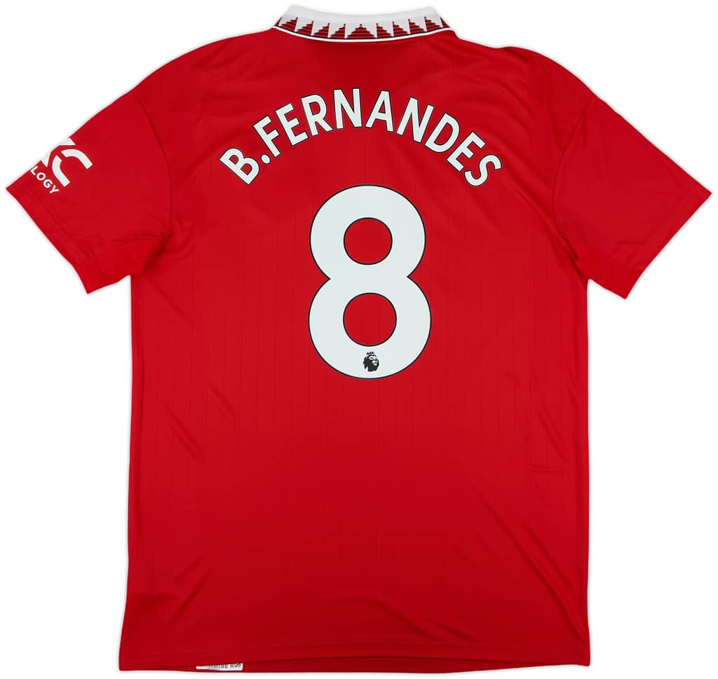 2022-23 Manchester United Home Shirt B.Fernandes #8 - 8/10 - (S)