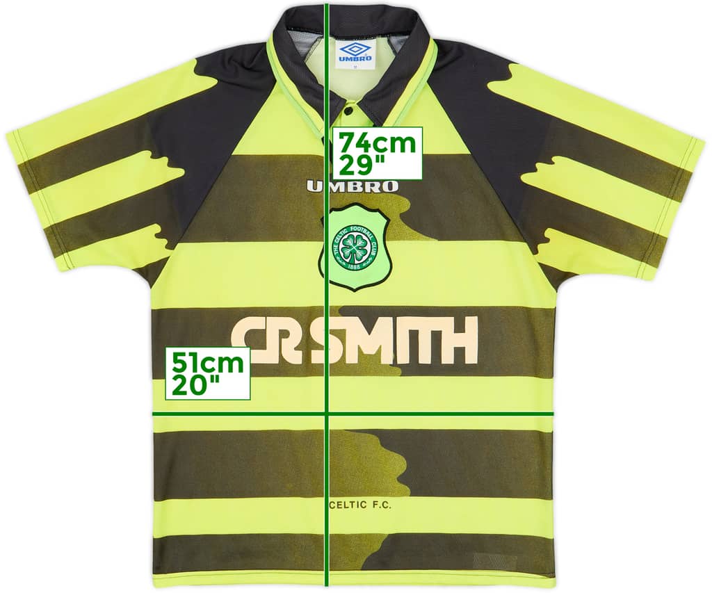 1996-97 Celtic Away Shirt - 8/10 - (M)