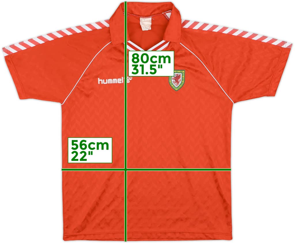 1988-90 Wales Home Shirt - 8/10 - (XL)