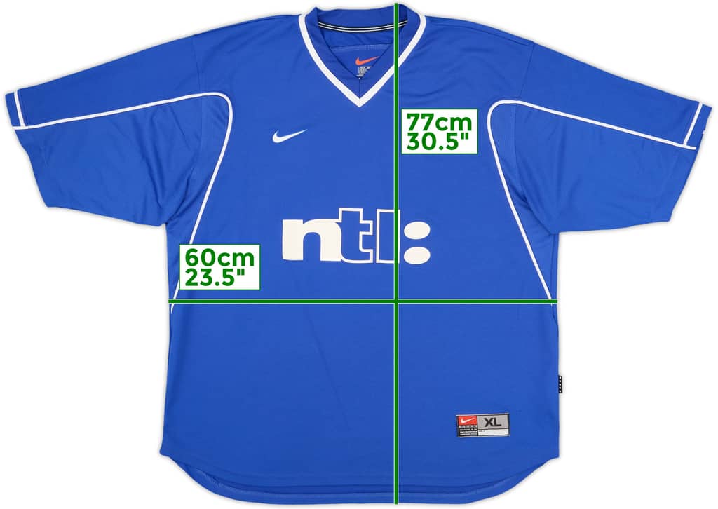 1999-01 Rangers Home Shirt - 9/10 - (XL)