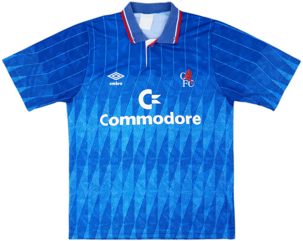 1989-91 Chelsea Home Shirt - 8/10 - (M)