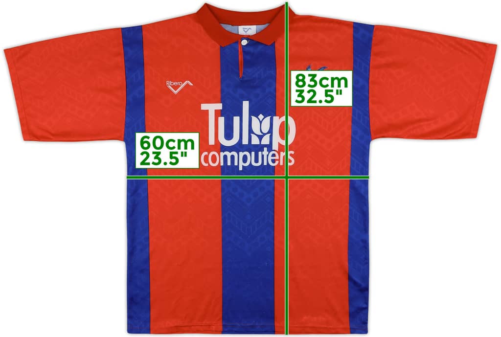 1990-91 Crystal Palace Home Shirt - 8/10 - (L)