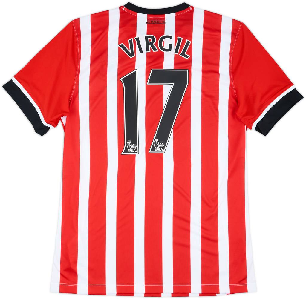 2016-17 Southampton Home Shirt Virgil #17 - 8/10 - (L)