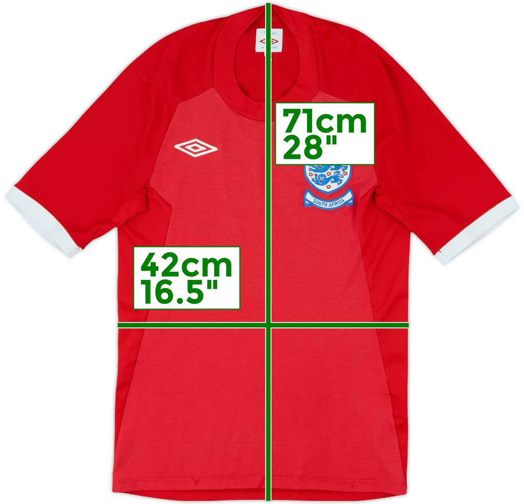 2010-11 England 'South Africa' Away Shirt - 6/10 - (XS)