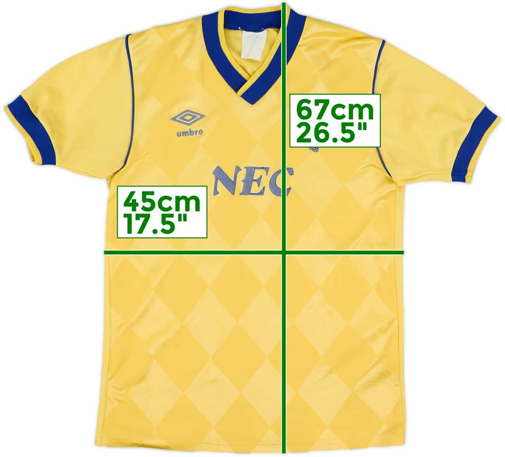 1986-88 Everton Away Shirt - 9/10 - (S)