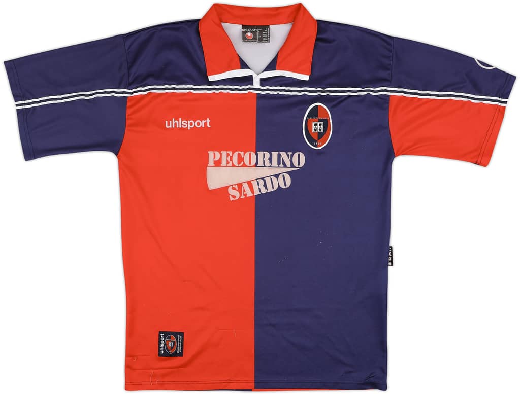 2000-01 Cagliari Home Shirt - 8/10 - (L)