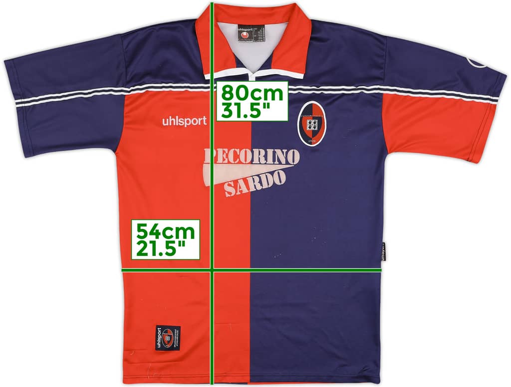 2000-01 Cagliari Home Shirt - 8/10 - (L)
