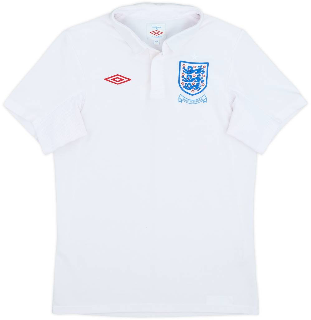 2009-10 England 'South Africa' Home Shirt - 7/10 - (L.Boys)