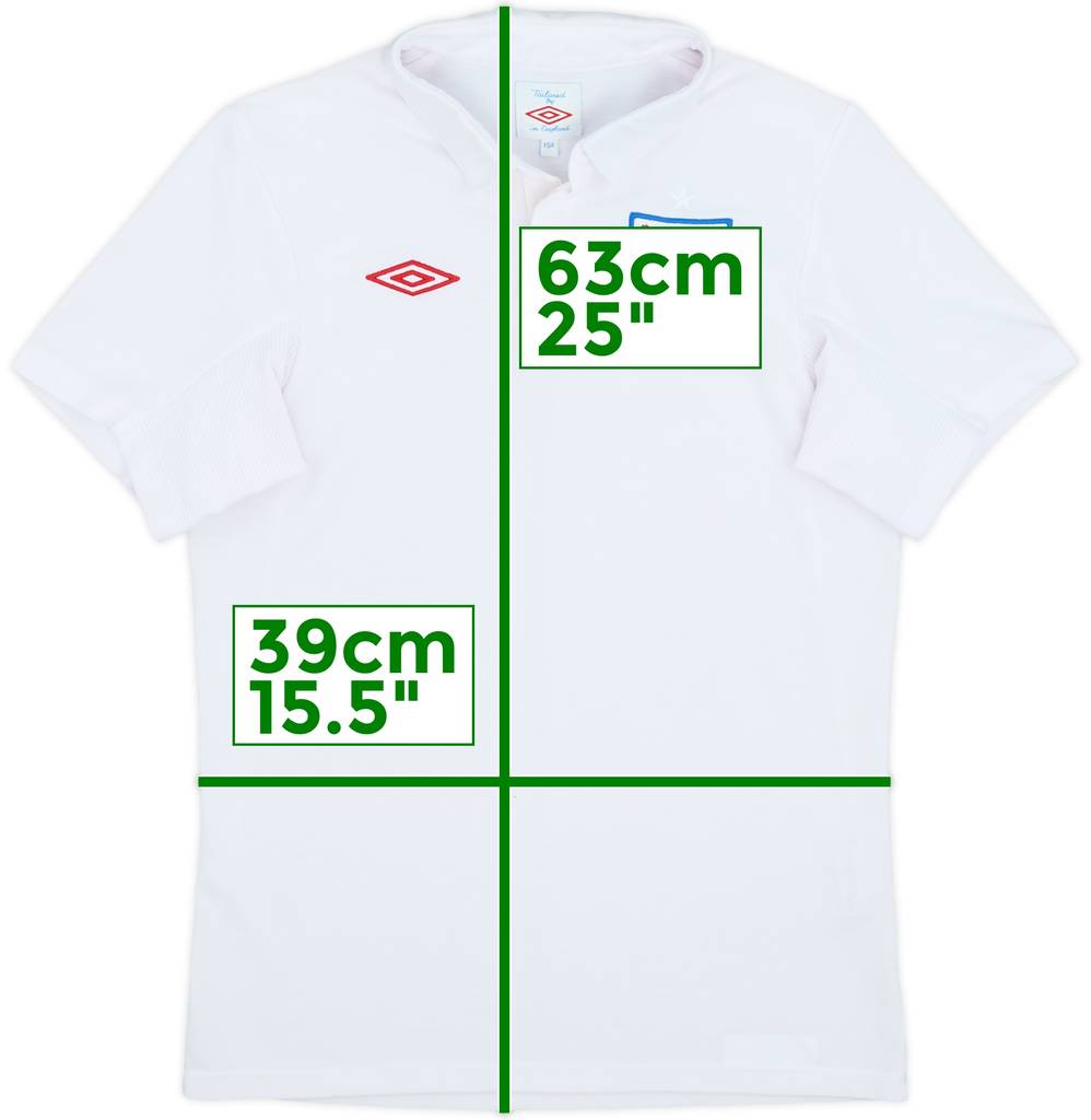 2009-10 England 'South Africa' Home Shirt - 7/10 - (L.Boys)