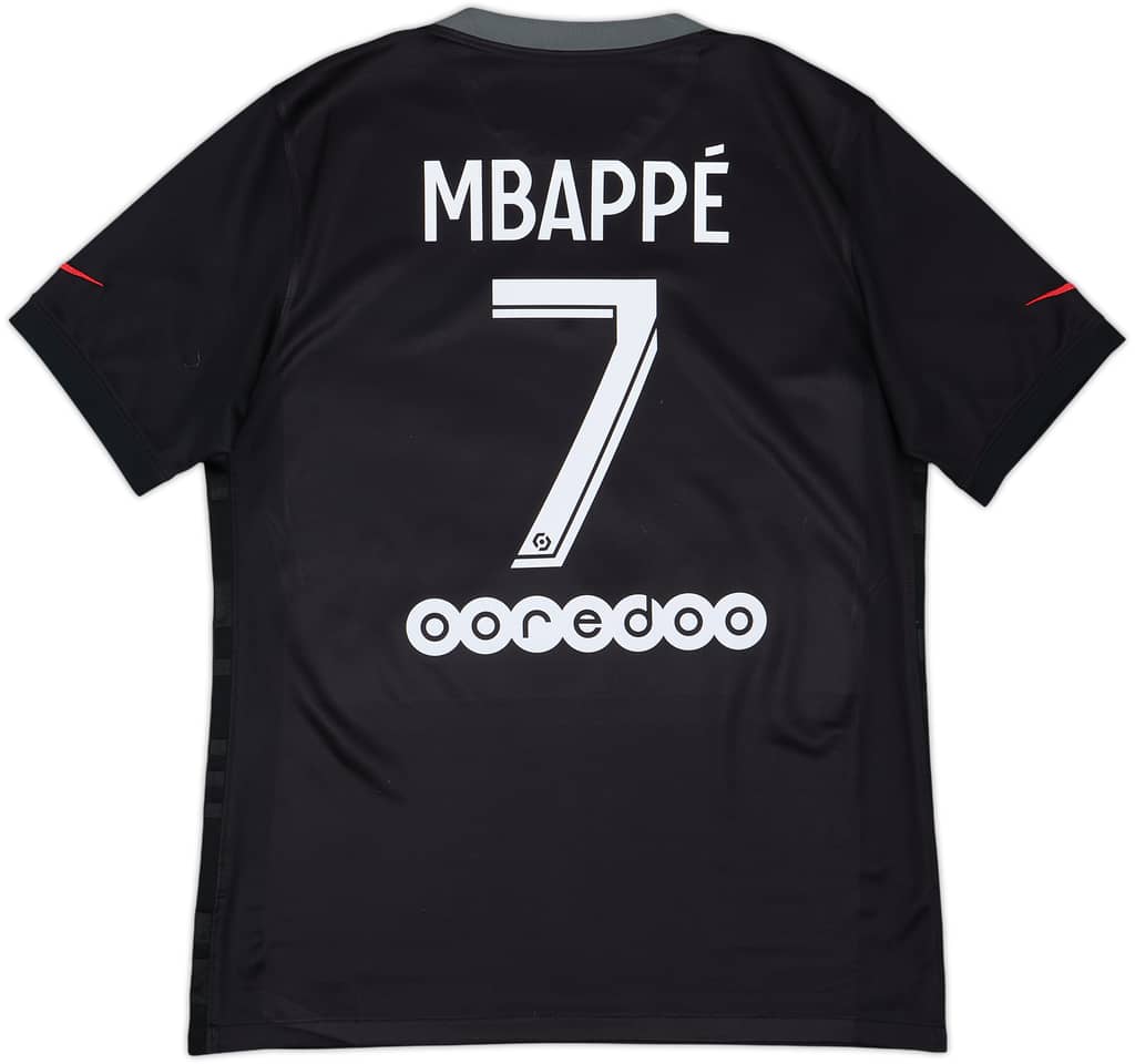 2021-22 Paris Saint-Germain Third Shirt Mbappe #7 - 8/10 - (S)