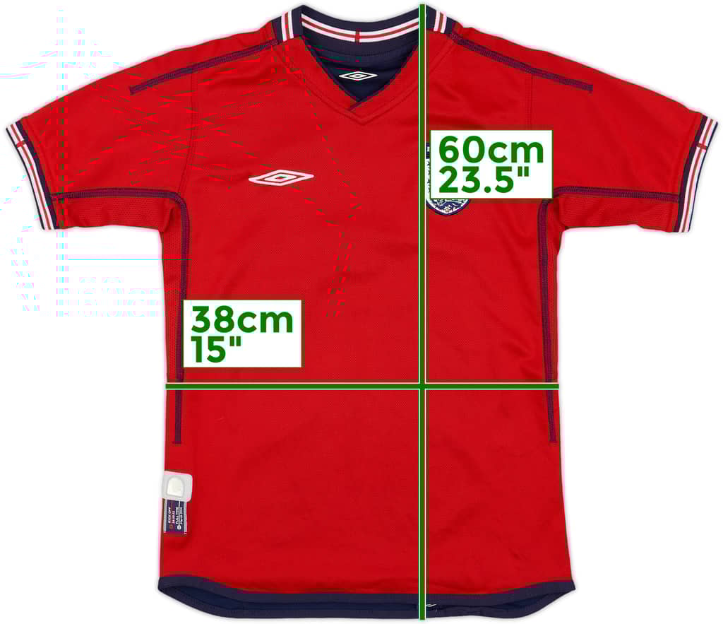 2002-04 England Away Shirt - 9/10 - (M.Boys)