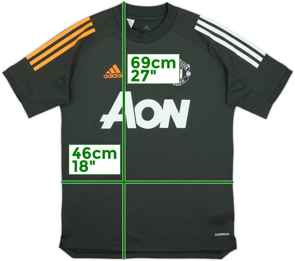 2020-21 Manchester United adidas Training Shirt - 8/10 - (L.Boys)