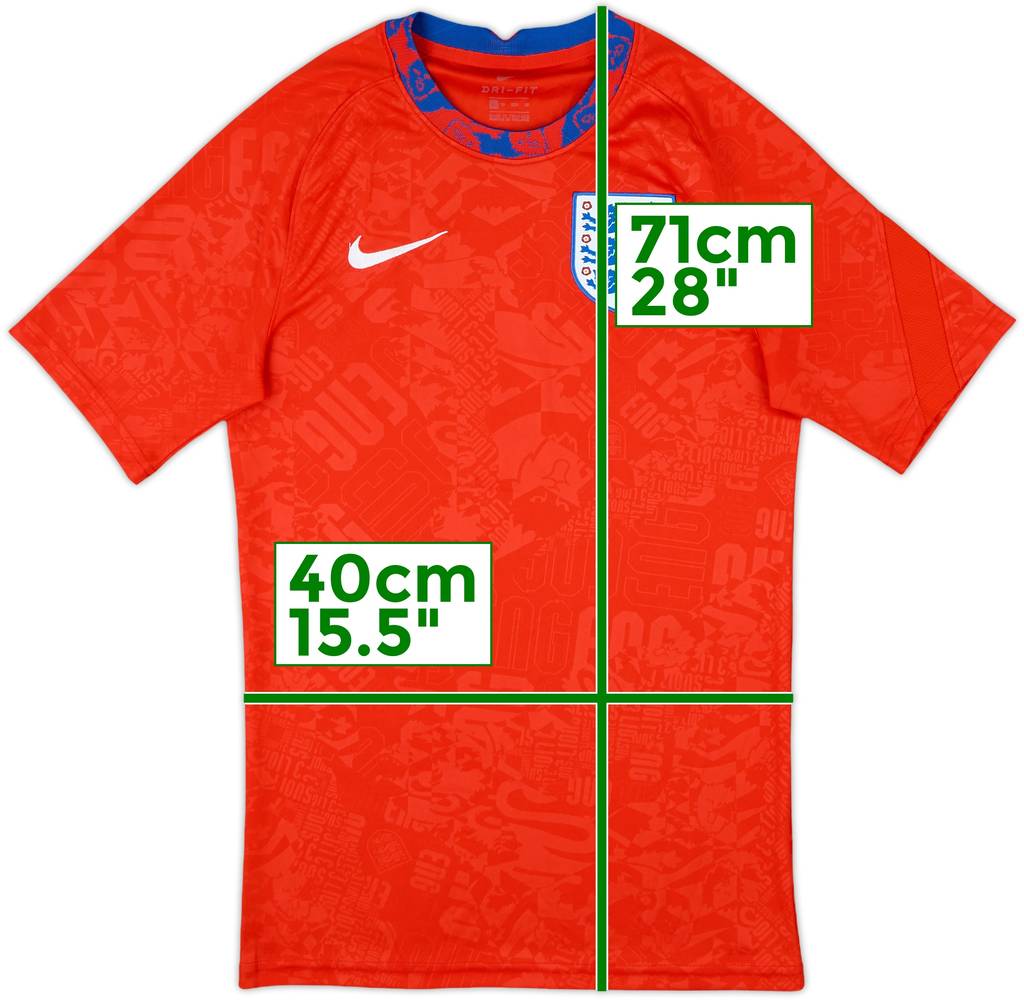 2020-22 England Nike Training Shirt - 9/10 - (XS)