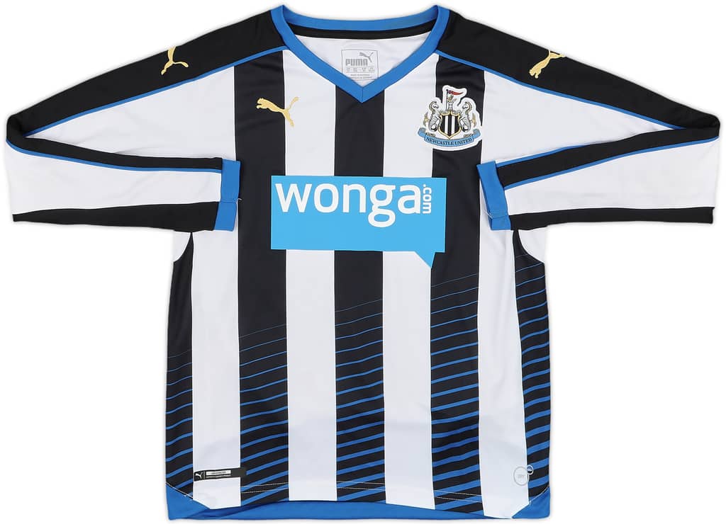 2015-16 Newcastle Home L/S Shirt - 8/10 - (M.Boys)