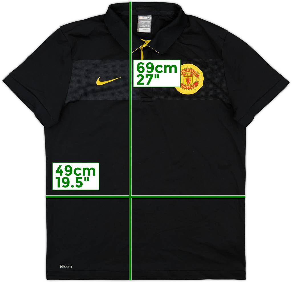 2009-10 Manchester United Nike Polo Shirt - 8/10 - (M)