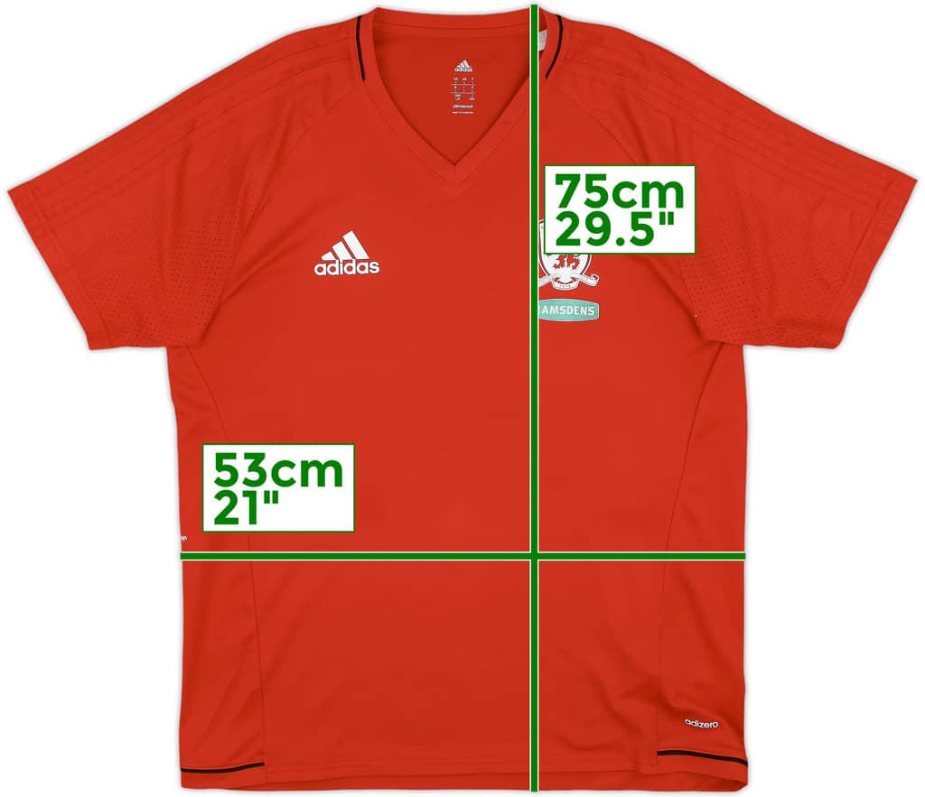 2017-18 Middlesbrough adizero Training Shirt - 8/10 - (L)