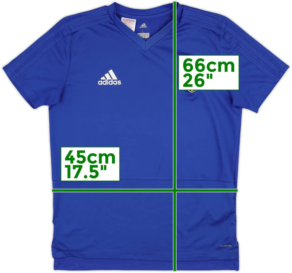 2018-19 Valencia adidas Training Shirt - 9/10 - (L.Boys)