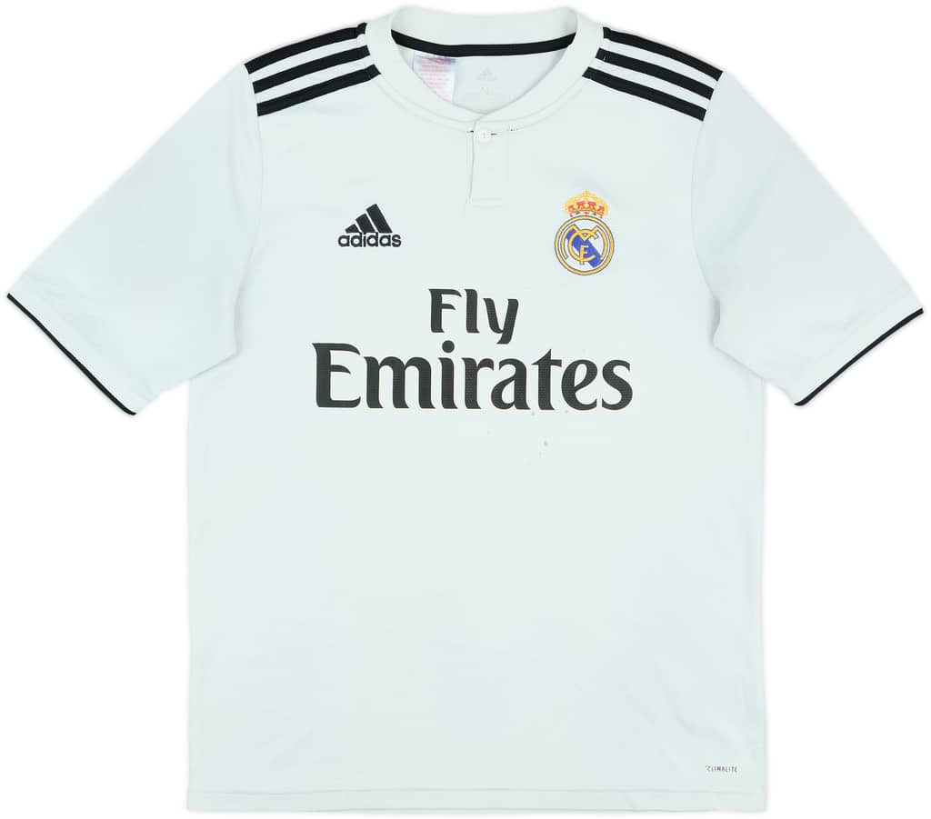 2018-19 Real Madrid Home Shirt - 5/10 - (XL.Boys)