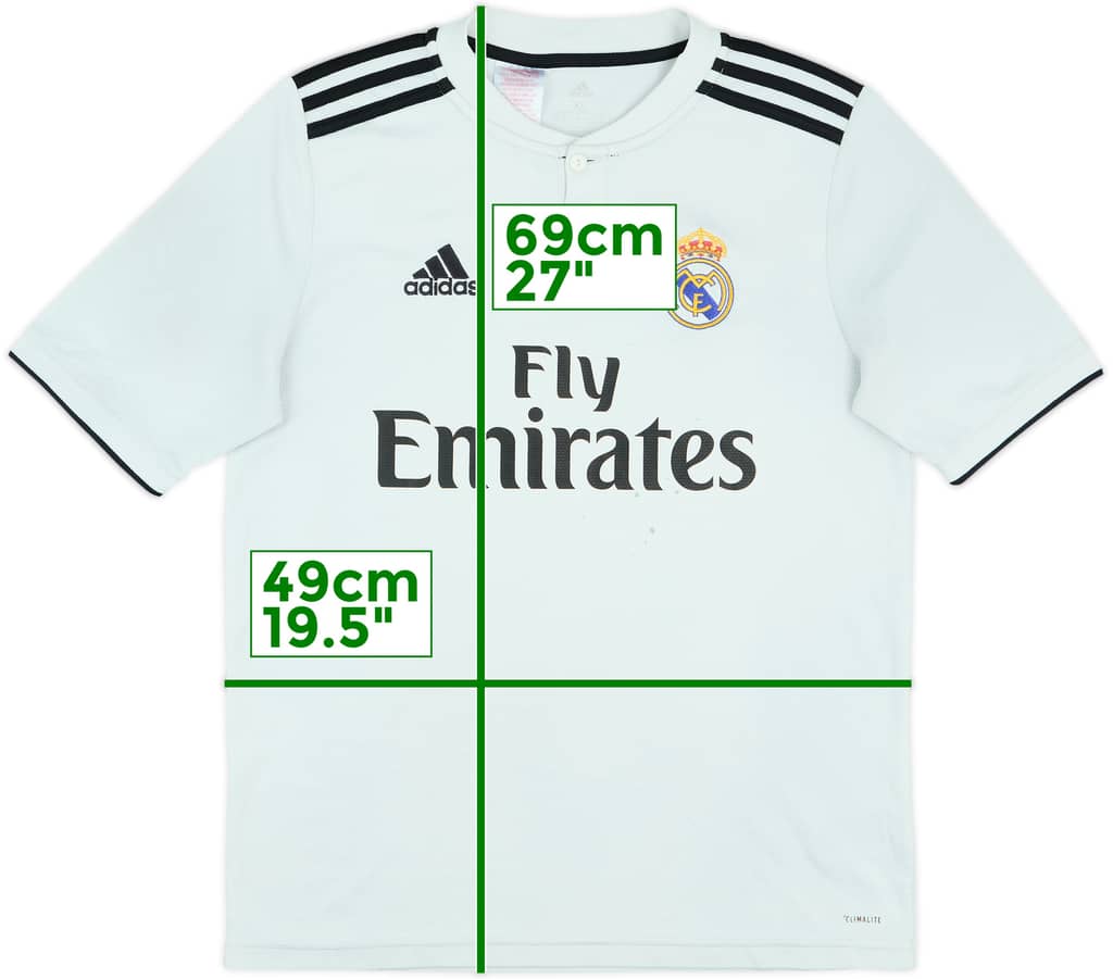2018-19 Real Madrid Home Shirt - 5/10 - (XL.Boys)